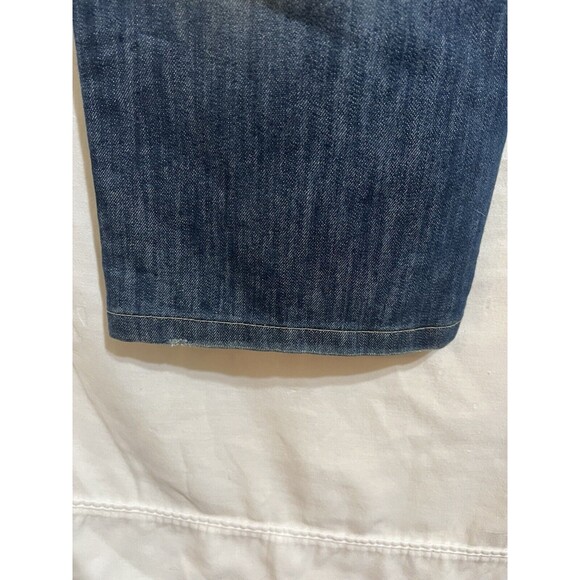 PD&C Paper Denim Cloth Mens 42x30 Blue Jeans Slim Straight High Rise Med Wash X - Picture 3 of 5